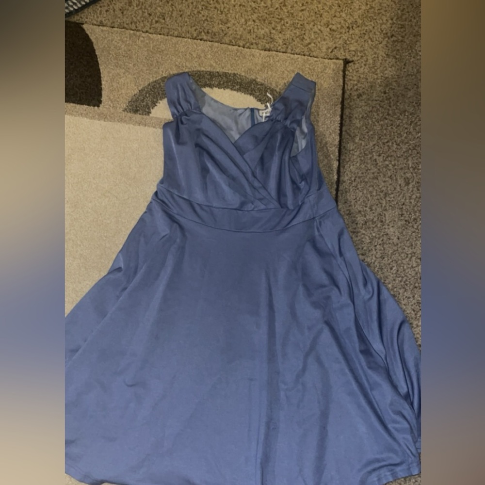 Crossover top dress, purple, worn once, excellent condition.